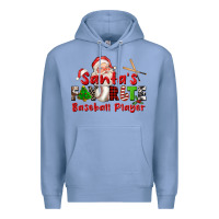 Colony Blue santas favorite baseball player Premium Hoodie - CowGirlArtShop