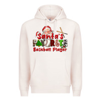 Pale Pink santas favorite baseball player Premium Hoodie - CowGirlArtShop