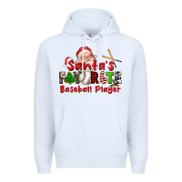 White santas favorite baseball player Premium Hoodie - CowGirlArtShop
