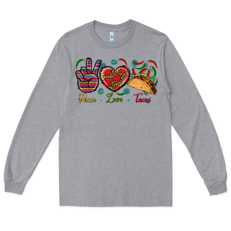 Peace Love Tacos Long Sleeve Tee by BundleAndBundleShop | Teevron