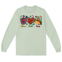 Matcha Peace Love Tacos Long Sleeve Tee - BundleAndBundleShop