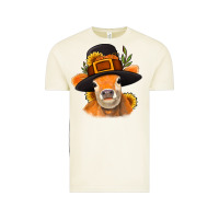 Vintage Arctic Thanksgiving Cow Vintage Tee - NancyCooperArtShop