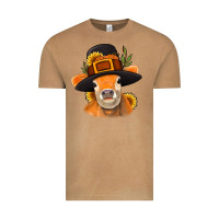Thanksgiving Cow Vintage Tee | Teevron