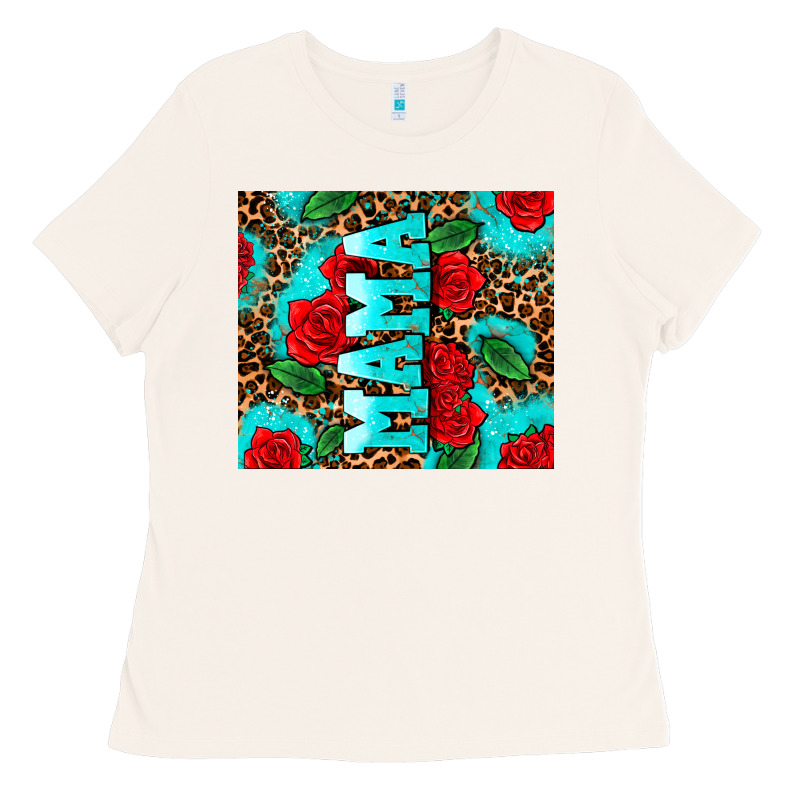 Rose Leopard Mama Ladies Tee by AdoDesignShop | Teevron