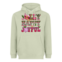 Matcha jolly happy joyful pink christmas Heavyweight Hoodie - CowGirlArtShop