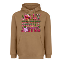 Toasted Coconut jolly happy joyful pink christmas Heavyweight Hoodie - CowGirlArtShop
