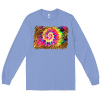 Colony Blue leopard, tie die backgraund Long Sleeve Tee - JahusDesignShop