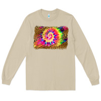 Leopard, Tie Die Backgraund Long Sleeve Tee | Teevron