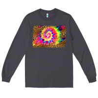 Smoke leopard, tie die backgraund Long Sleeve Tee - JahusDesignShop