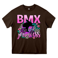 Chocolate Brown bmx princess Heavy Core Tee - AdoDesignShop
