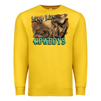 Lemon Long live Cowboys boots hat Premium Sweatshirt - HowdyJamesFarm