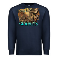 Navy Long live Cowboys boots hat Premium Sweatshirt - HowdyJamesFarm