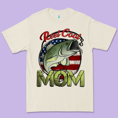 Reel Cool Mom Fishing Premium Tee Designed By Jasminsmagicworld