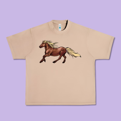 Running Horse Urban Heavy Tee Designed By Nancycooperartshop