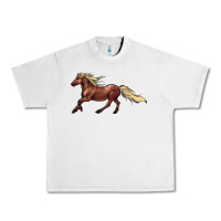 Lunar Rock running horse Urban Heavy Tee - NancyCooperArtShop