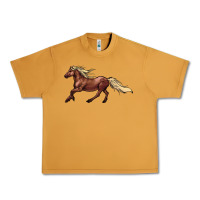 Peanut Butter running horse Urban Heavy Tee - NancyCooperArtShop