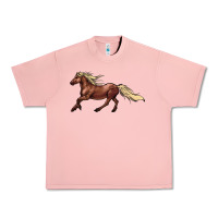 Salmon running horse Urban Heavy Tee - NancyCooperArtShop
