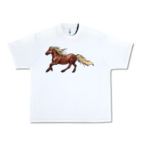 White running horse Urban Heavy Tee - NancyCooperArtShop