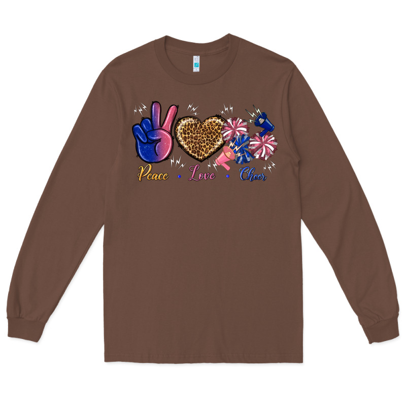 Peace Love Cheer Long Sleeve Tee by BundleAndBundleShop | Teevron