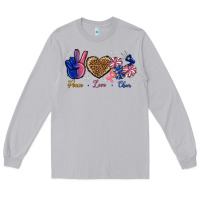 Moon Dust Peace Love Cheer Long Sleeve Tee - BundleAndBundleShop