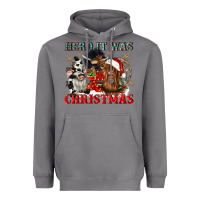 Storm herd it was christmas Heavyweight Hoodie - CowGirlArtShop