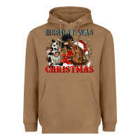 Herd It Was Christmas Heavyweight Hoodie | Teevron