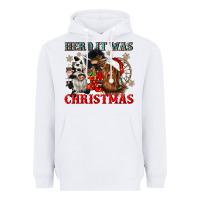 White herd it was christmas Heavyweight Hoodie - CowGirlArtShop