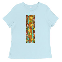 Baby Blue pumpkin fall Ladies Tee - BundleAndBundleShop