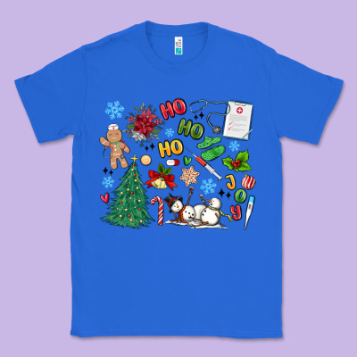 Nurse Christmas Classic Tee Designed By Maliassmallbusiness