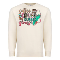 Sandshell coffee scrubs and rubber gloves Premium Sweatshirt - CowGirlArtShop