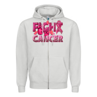 Dove Grey fight cancer Zipper Hoodie - NancyCooperArtShop