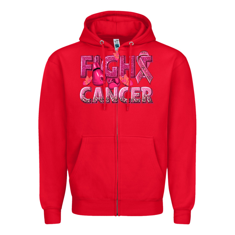 Fight Cancer Zipper Hoodie by NancyCooperArtShop | Teevron