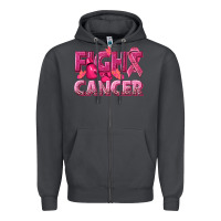 Smoke fight cancer Zipper Hoodie - NancyCooperArtShop