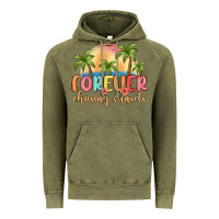 Vintage Olive forever chasing sunsets Vintage Hoodie - MaliasSmallBusiness