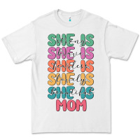 White she is mom Premium Tee - JahusDesignShop