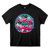 Black take me to the race Heavy Core Tee - AdoDesignShop