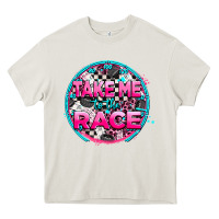 Cream take me to the race Heavy Core Tee - AdoDesignShop
