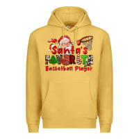 Antique Gold santas favorite basketball player Premium Hoodie - CowGirlArtShop