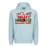 Blue Mist santas favorite basketball player Premium Hoodie - CowGirlArtShop