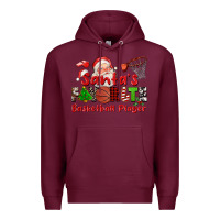 Burgundy santas favorite basketball player Premium Hoodie - CowGirlArtShop