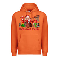 Carrot santas favorite basketball player Premium Hoodie - CowGirlArtShop