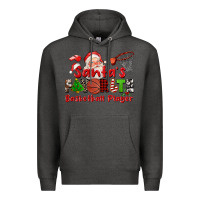 Charcoal Heather santas favorite basketball player Premium Hoodie - CowGirlArtShop