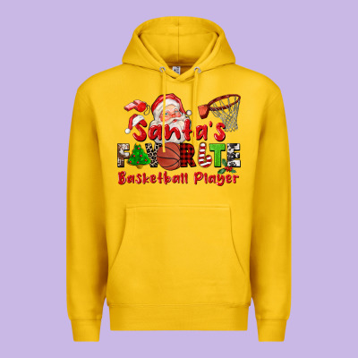 Santas Favorite Basketball Player Premium Hoodie Designed By Cowgirlartshop
