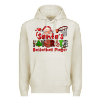 Oatmeal Heather santas favorite basketball player Premium Hoodie - CowGirlArtShop