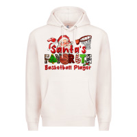 Pale Pink santas favorite basketball player Premium Hoodie - CowGirlArtShop