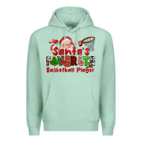 Seafoam santas favorite basketball player Premium Hoodie - CowGirlArtShop
