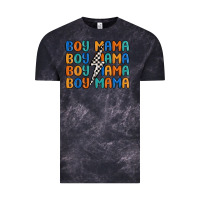 Cloud Black boy mama lightning bolt Vintage Tee - MaliasSmallBusiness