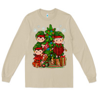 Mushroom Mimi Elf, Mama Elf, Child Elf Christmas Long Sleeve Tee - BundleAndBundleShop