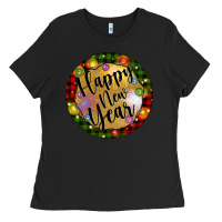 Black christmas happy new year Ladies Tee - Artiststas
