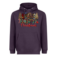 Plum howdy christmas Heavyweight Hoodie - CowGirlArtShop